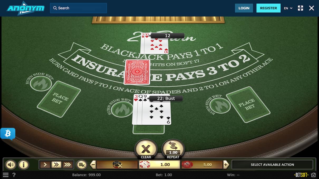 Anonym Bet Blackjack