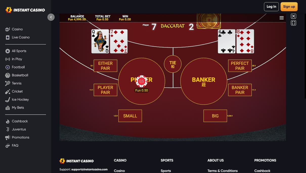 Instant Casino Baccarat