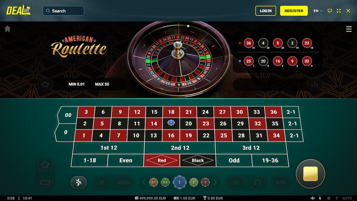 Dealbet Casino Roulette Game