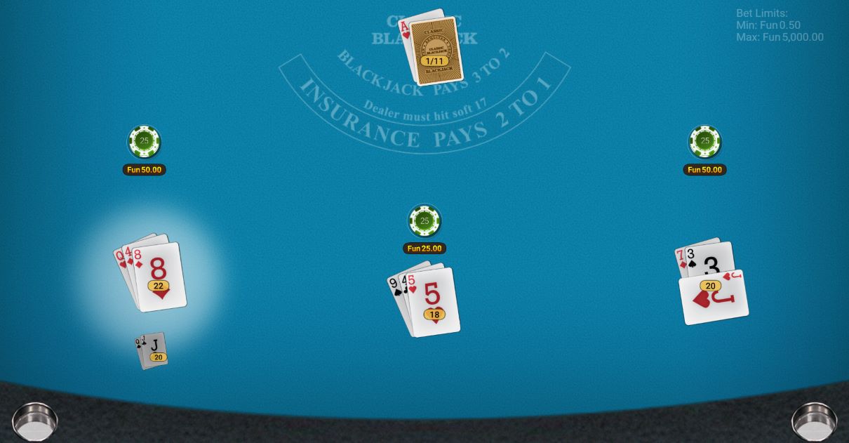 Blackjack Split Bet