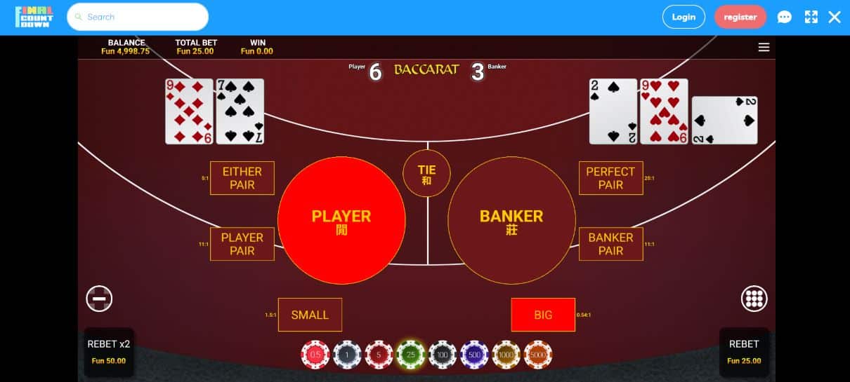 Final Countdown Baccarat Strategy