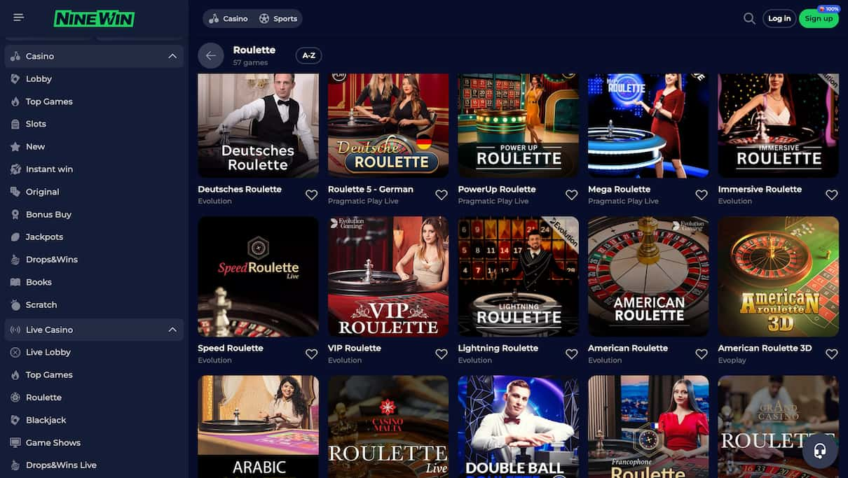 Ninewin Best Roulette Casino