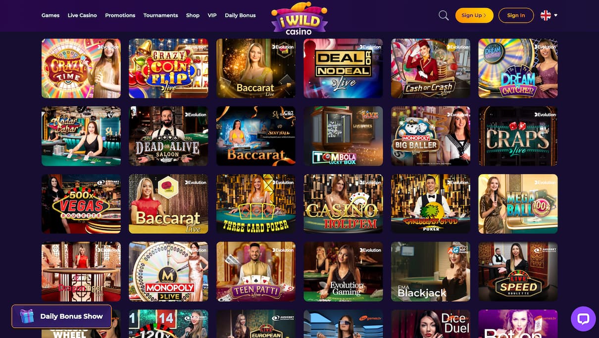 iWild Casino Top Poker Site