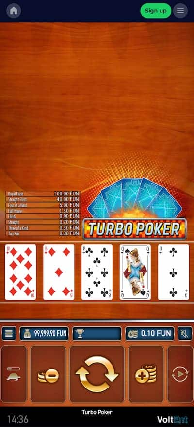 Ninewin Casino poker app