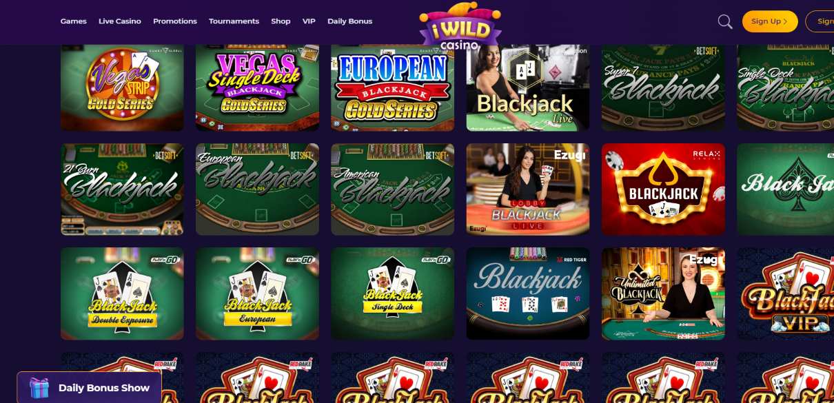 iWild Casino Blackjack