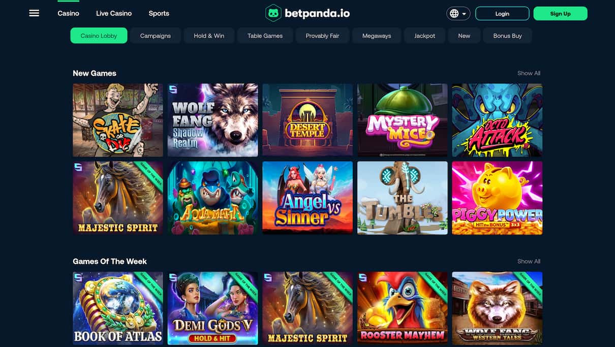 BetPanda £5 Minimum Deposit Casino