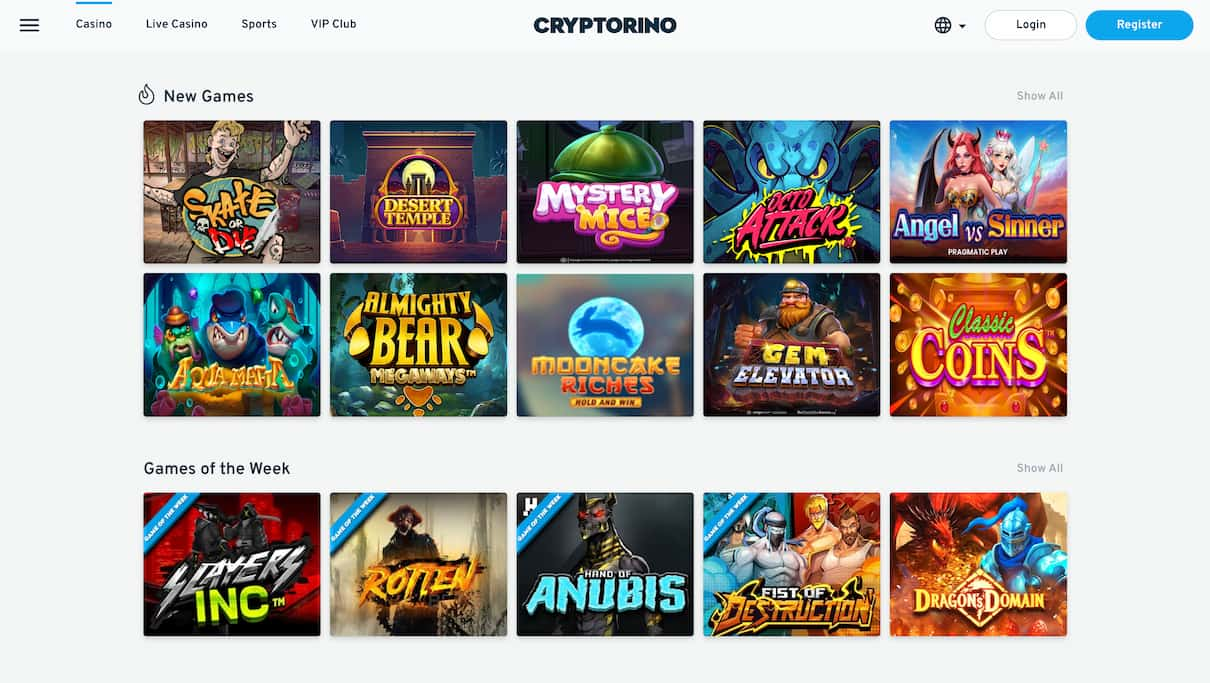 Cryptorino £5 Minimum Deposit Casino