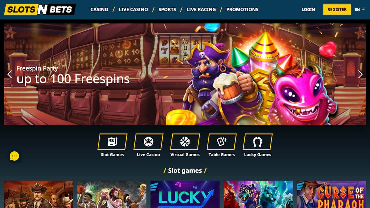 SlotsNBets £10 Deposit Bonus Casino