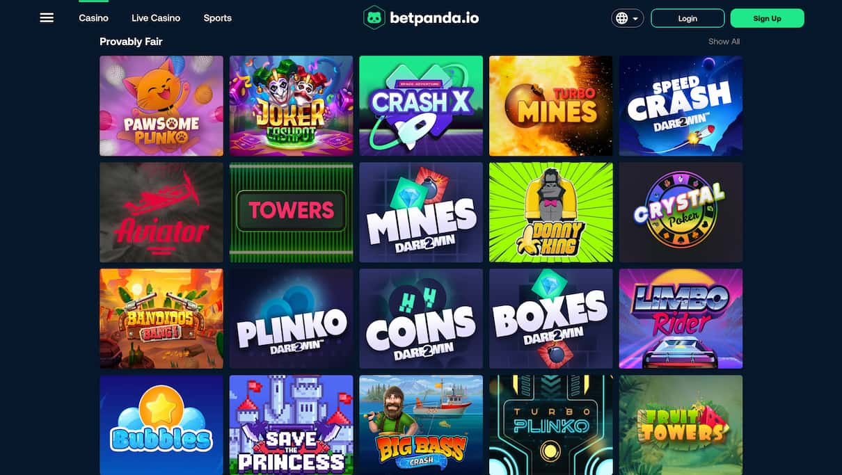 BetPanda £1 Deposit Casino