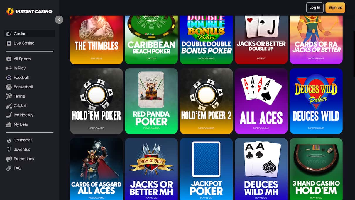 Instant Casino Video Poker Real Money Casino