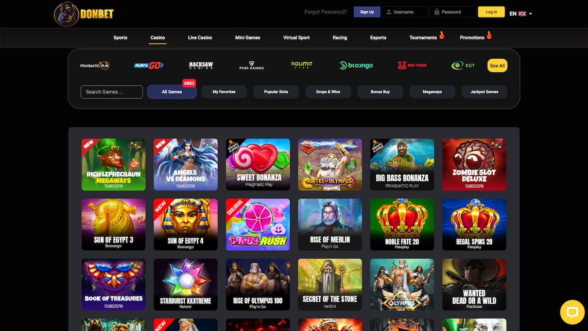 Donbet real money online casino