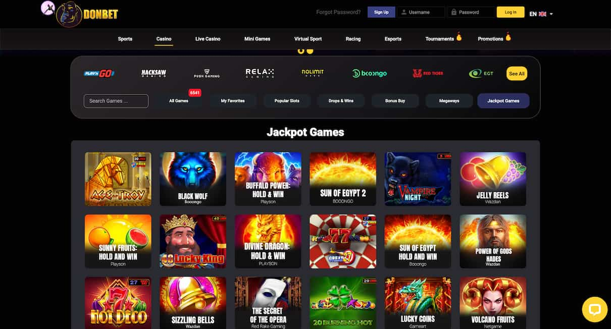 Jackpot real money games