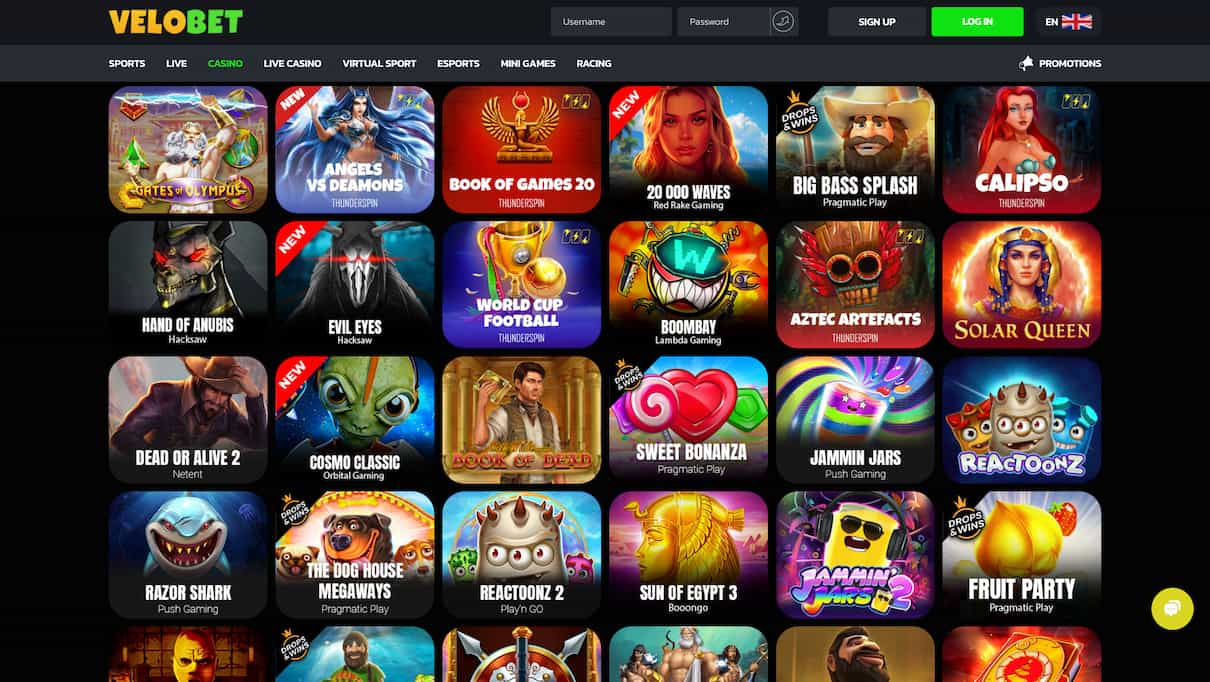 Velobet No Deposit Free Spins