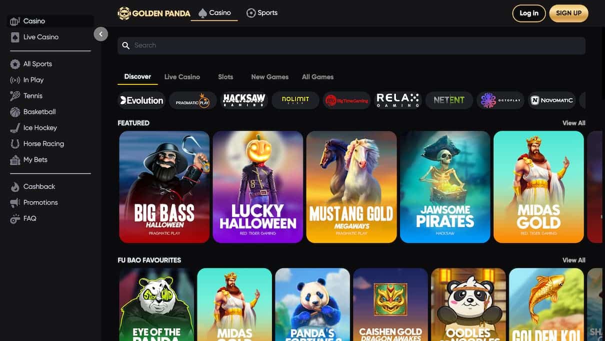 Golden Panda Non Gambet Casino