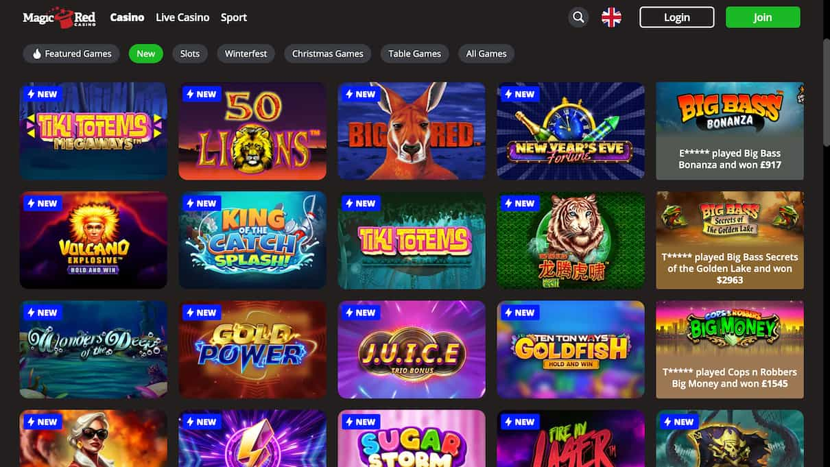 MagicRed Best UK Casino Site