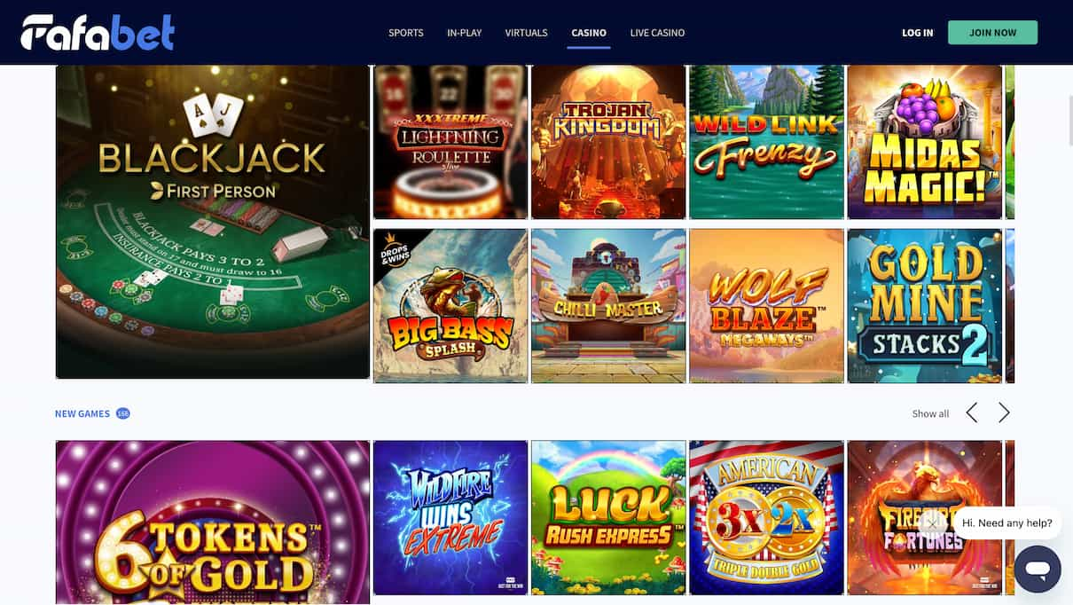 Fafabet Best UK Casino Site