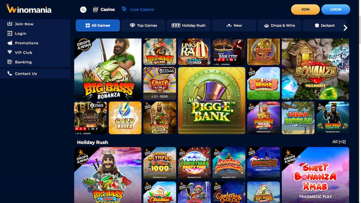 WinOMania Best UK Casino Site